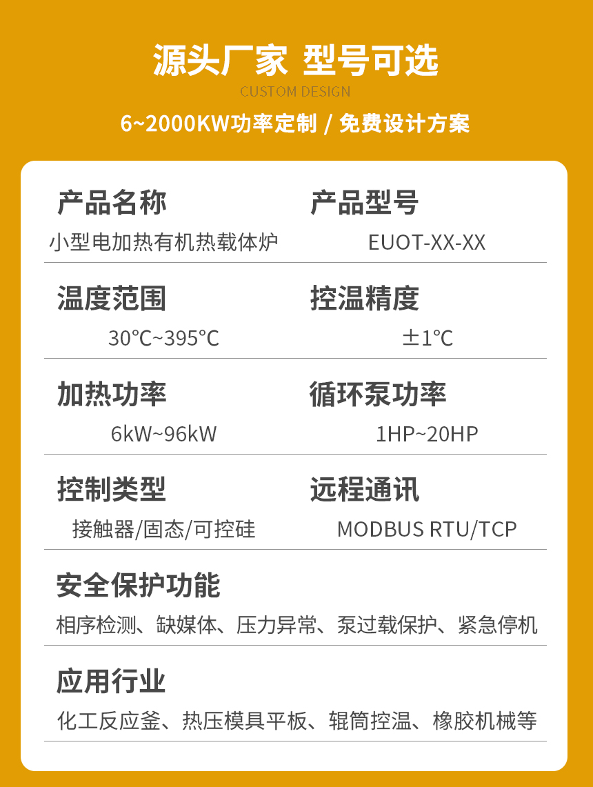 小型有機熱載體鍋爐參數(shù)